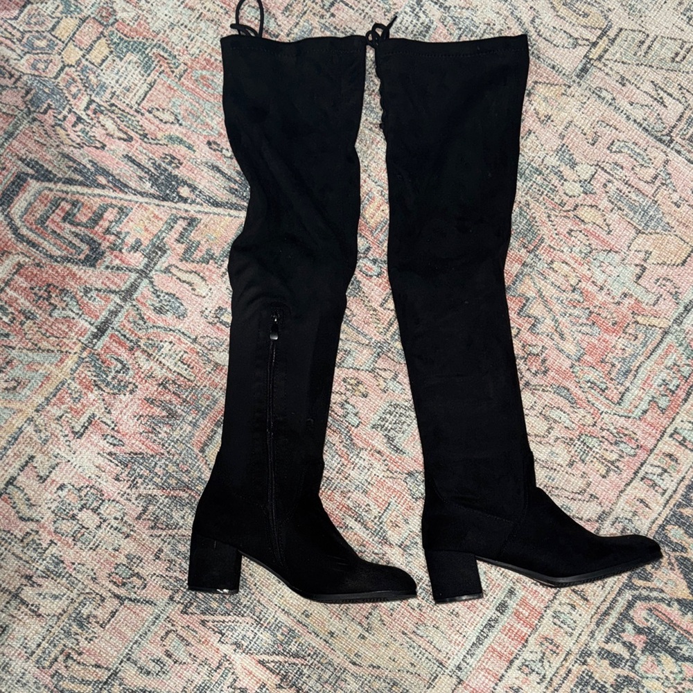 Dream Pairs Black Over-the-Knee Boots